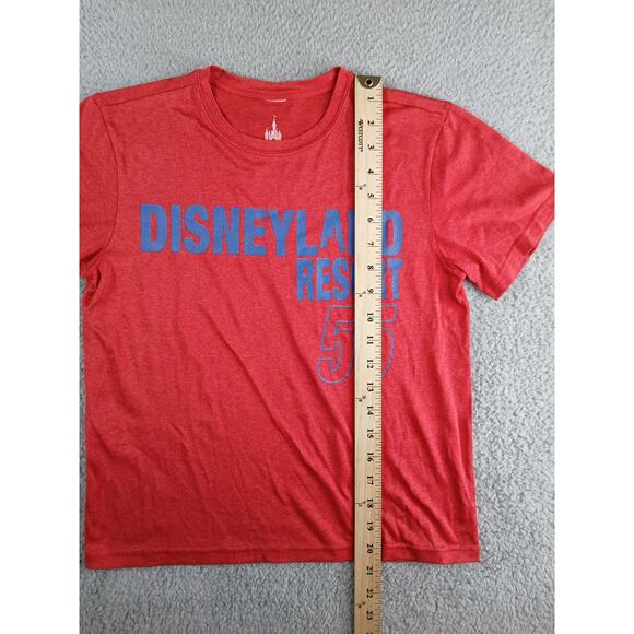Disney Parks Shirt Kids Medium Red Disneyland Resort 55 Athletic Tee T-Shirt - Picture 3 of 7